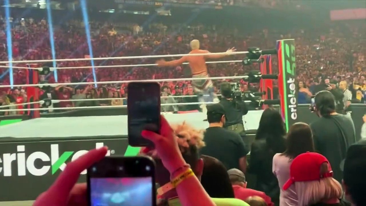 Cody Rhodes OFF AIR After Match at WWE Royal Rumble 2024 at Tropicana