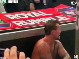 Unseen footage of CM punk after being eliminated from The WWE Men's Royal Rumble Match (January 27 2024) - No Audio