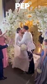 Benjamin Alves and Chelsea Robato invite guests to their wedding reception | PEP