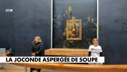 La Joconde aspergée de soupe