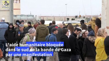 Israël: des camions d'aide retournent en Égypte après avoir été bloqués par des israéliens