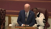 Biden jokes he only visited South Carolina to see Asia Williams play basketball