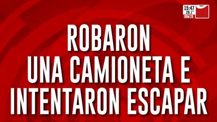 Robaron una camioneta y murieron