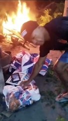 Torcedor denuncia suposta agressão de membros da Bamor e toca fogo em camisas do Bahia; assista