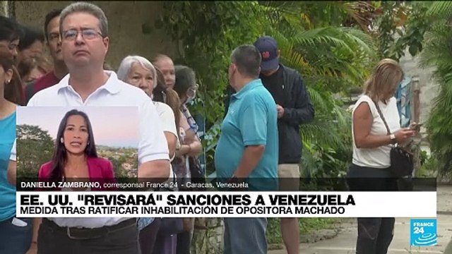 Informe desde Caracas: opositores reaccionan a la inhabilitación de la opositora Machado