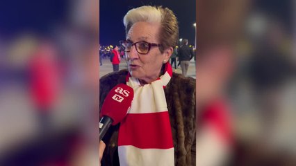 La emoción de una señora de 82 años que ve al Atleti en directo por primera vez