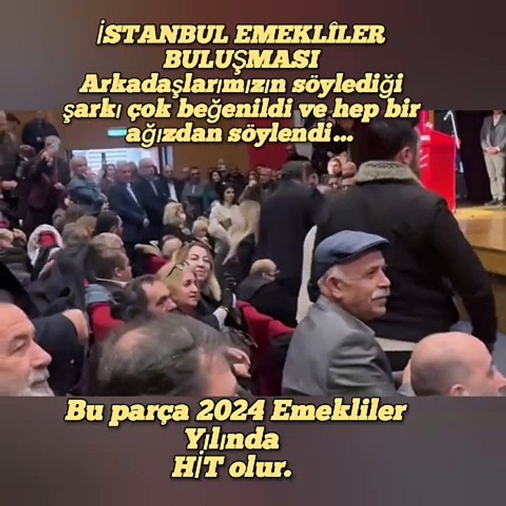 Emekli Arkadaşlarımızın söylediği şarkı çok beğenildi ve hep bir ağızdan söylendi…