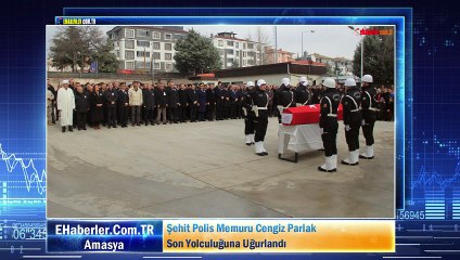 Şehit Polis Memuru Cengiz Parlak Son Yolculuğuna Uğurlandı