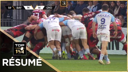 TOP 14 Saison 2023-2024 J13 - Résumé Aviron Bayonnais - Oyonnax Rugby