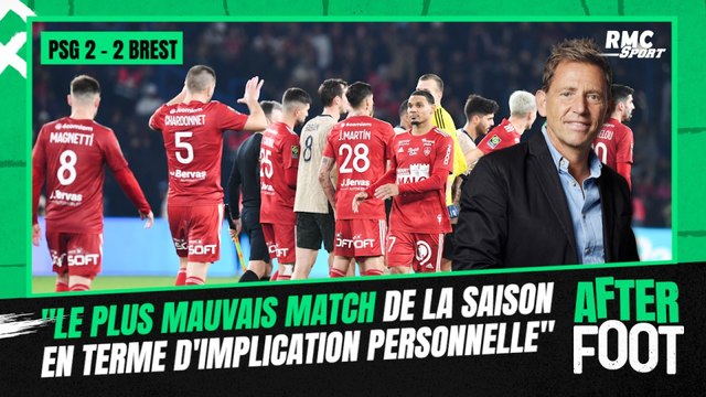 PSG 2-2 Brest : Le plus mauvais match de la saison en terme d'implication personnelle , Riolo tacle les Parisiens
