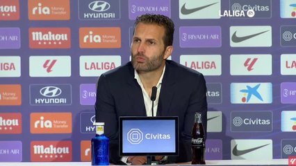 Baraja y la frustración con el primer tiempo del Valencia