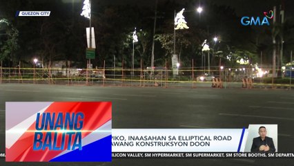 Mabigat na trapiko, inaasahan sa elliptical road dahil sa isasagawang konstruksyon doon | UB