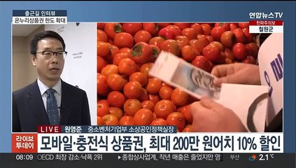 [출근길 인터뷰] 설 연휴 앞두고 온누리상품권 구매 한도 상향