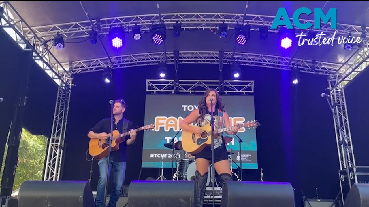 Musicians perform in the 52nd Country Music Festival in Tamworth