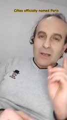 Cities officially named Paris