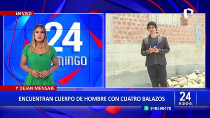 SJM: Encuentran cuerpo de un hombre asesinado de cuatro disparos con un mensaje