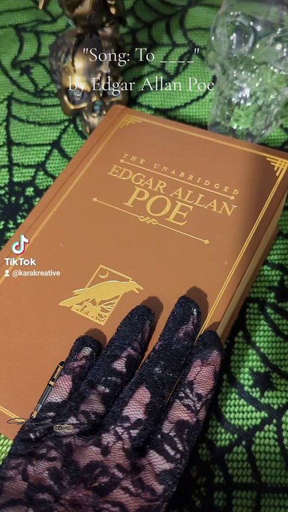 Poetry Reading: "Song: To _____" by Edgar Allan Poe | #shorts