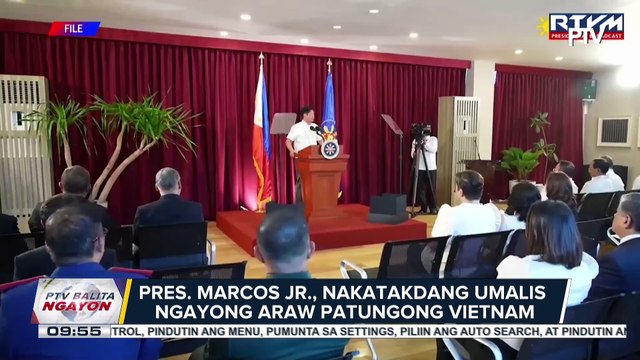 PBBM, nakatakdang umalis ngayong araw patungong Vietnam