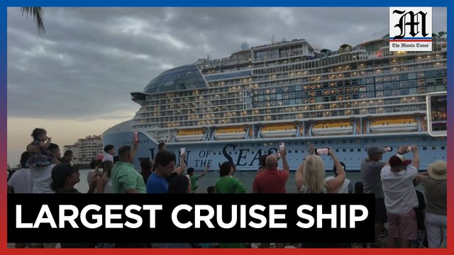 World's largest cruise ship sets sail