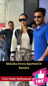 Malaika Arora and Rhea Chakraborty Spotted in Bandra Viral Masti Bollywood