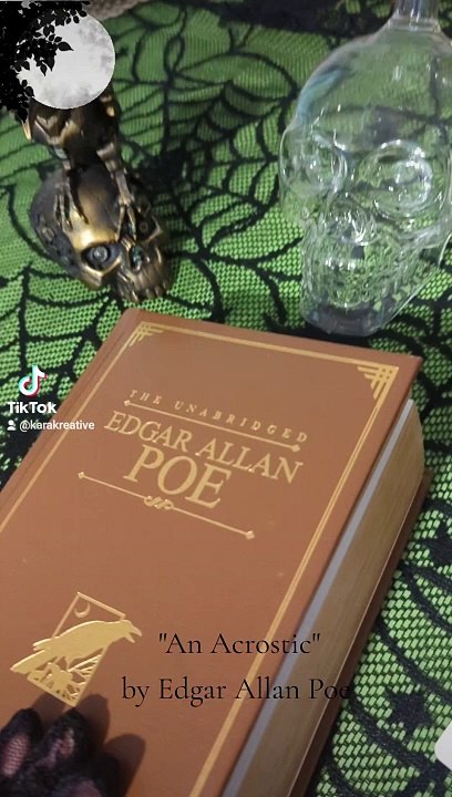 Poetry Reading: "An Acrostic" by Edgar Allan Poe | #shorts