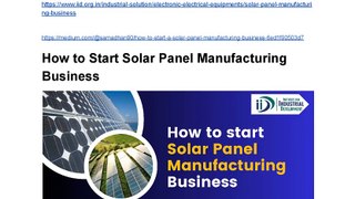 Solar Panel Manufacturing Business (2)