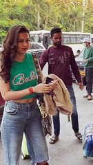 Teja Ji's Gorgeous Green Babe Outfit For Her Airport Arrival