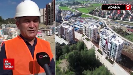 Adana'da deprem konutlarında çalışmalar hızla sürüyor