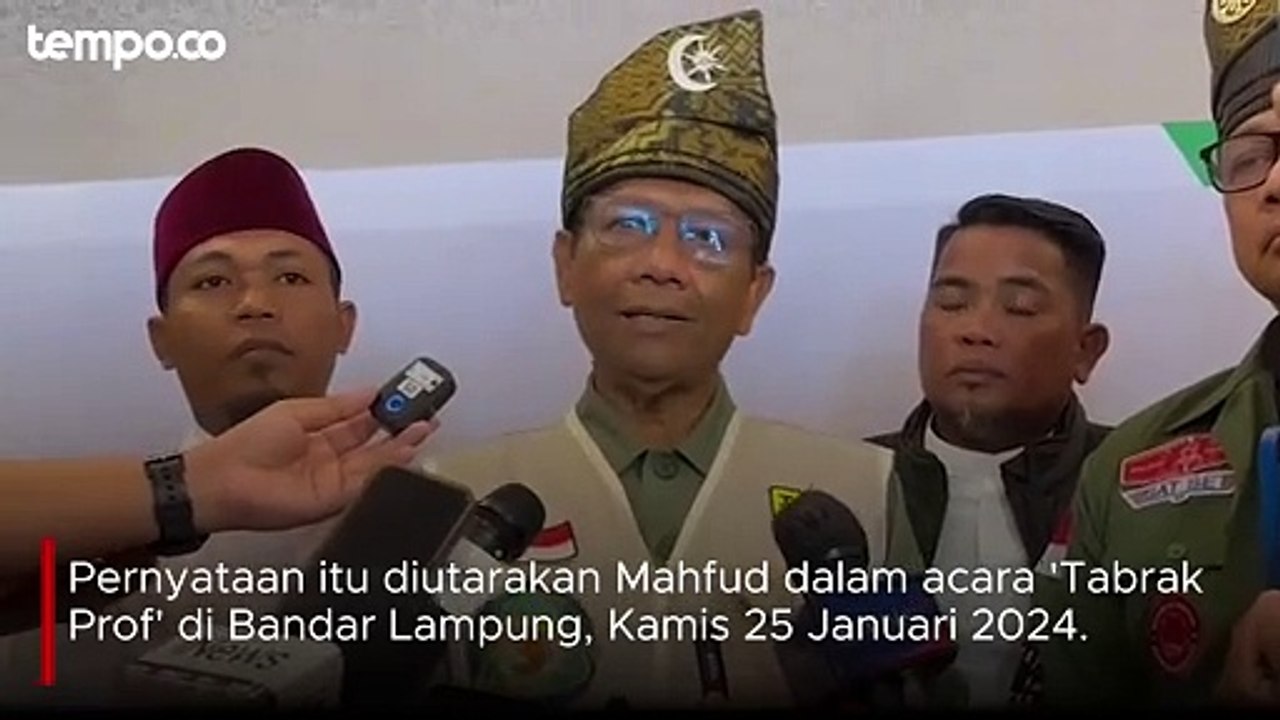 Klarifikasi Mahfud Md soal Pernyataannya “Membiarkan Ibu Lahirkan Anak Tak Berakhlak Dosa Besar”