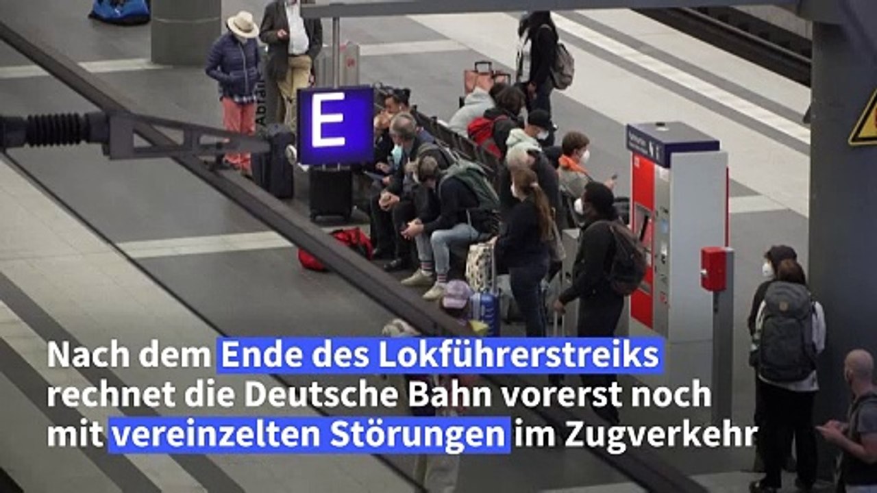 Bahn: Noch einzelne Einschränkungen nach Ende des Streiks