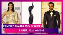 Filmfare Awards 2024 Winners: Ranbir Kapoor Wins Best Actor For Animal, Alia Bhatt Bags Best Actress