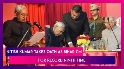 Nitish Kumar Takes Oath As Bihar CM For Record Ninth Time, Leaves INDIA Bloc To Join BJP-Led Nda