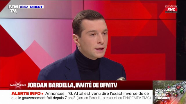 Loi immigration: Je souhaiterai que le Conseil constitutionnel se charge de s'assurer du bon fonctionnement de l'État et de ne pas faire de politique , affirme Jordan Bardella