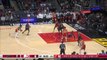 Trae Young's behind-the-back dish for Bey dunk