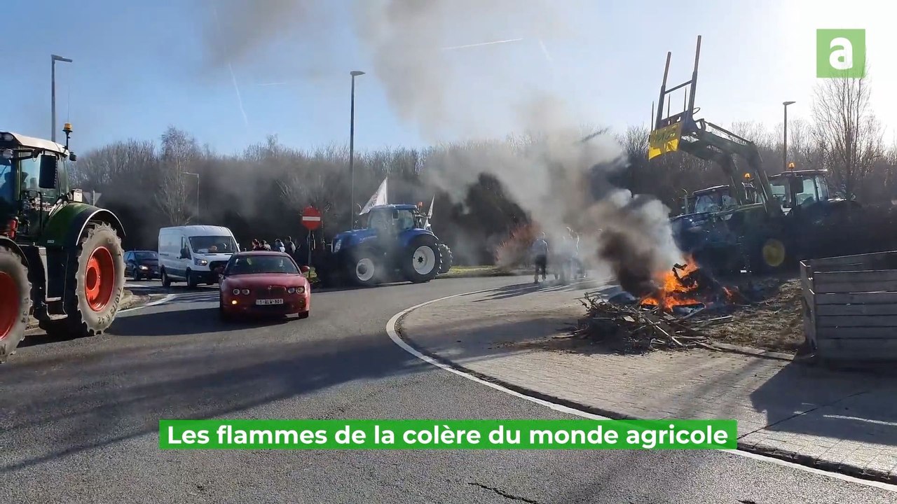 Les flammes de la colère du monde agricole à Villers-le-Bouillet