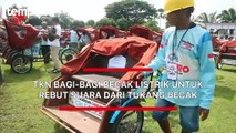 TKN Bagi-bagi Becak Listrik untuk Rebut Suara dari Tukang Becak