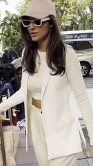 Iranian Cutie Elnaaz Norouzi's Off-White Airport Outfit