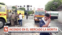 Incendio en Mercado de Santa Cruz