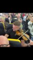 Irish trad session breaking out on a Ryanair flight to Lanzarote
