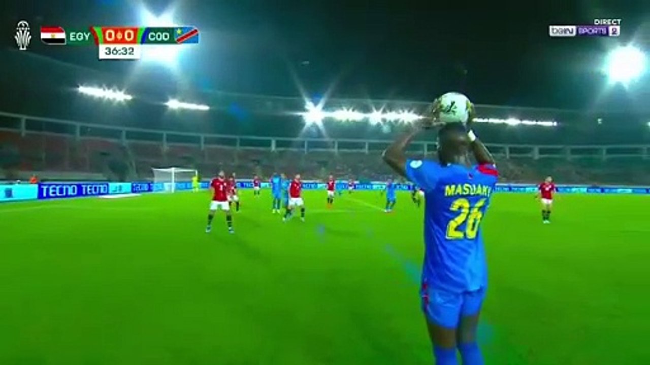 ELIA marque le 1er but de la rencontre Egypte - RDC