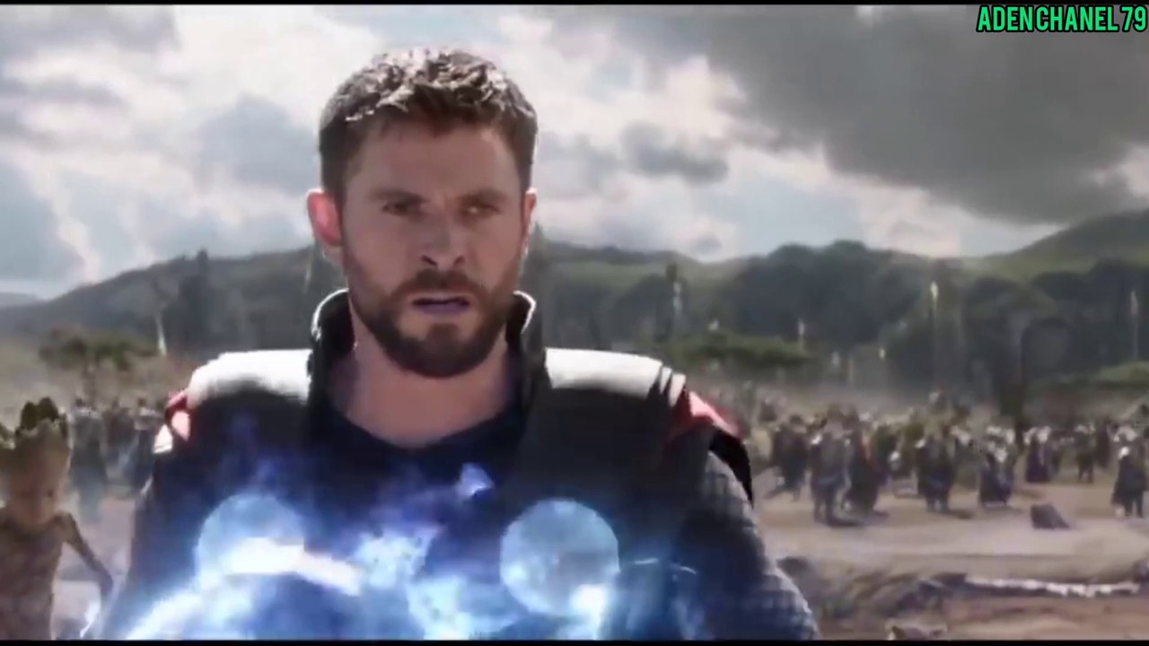 Action film Thanos fighting thor Avengers