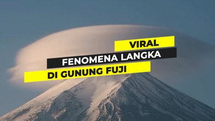 fenomena awan unik di gunung fuji