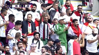 الشوط الاول مباراة العراق والاردن دور ال 16 كأس اسيا 2023