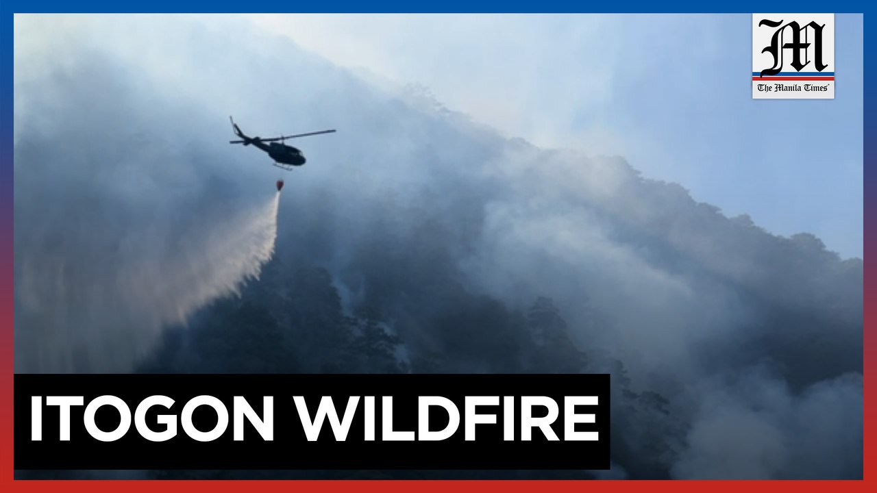 Air Force helps extinguish Itogon wildfire
