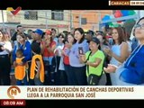 Rehabilitan cancha deportiva en la parroquia San Jóse de Caracas