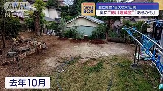庭に突然巨大な穴出現 奥に徳川埋蔵金あるかもスーパーJチャンネル(2024年1月29日)