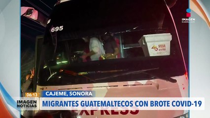 Descubren a migrantes guatemaltecos con Covid-19 en camiones de pasajeros