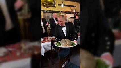 Burns Night celebrations in King's Cliffe