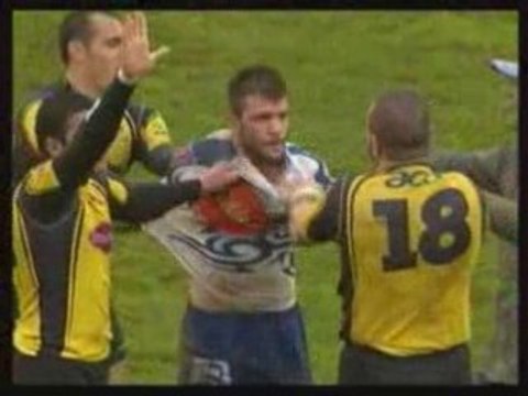 Bagarre Agen vs Mont-de-Marsan
