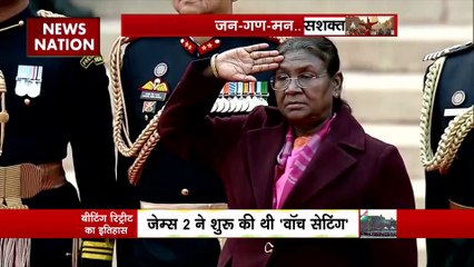 Beating The Retreat 2024 : विजय चौक पर बीटिंग रिट्रीट कार्यक्रम में मिलिट्री बैंड्स के स्कील का प्रदर्शन